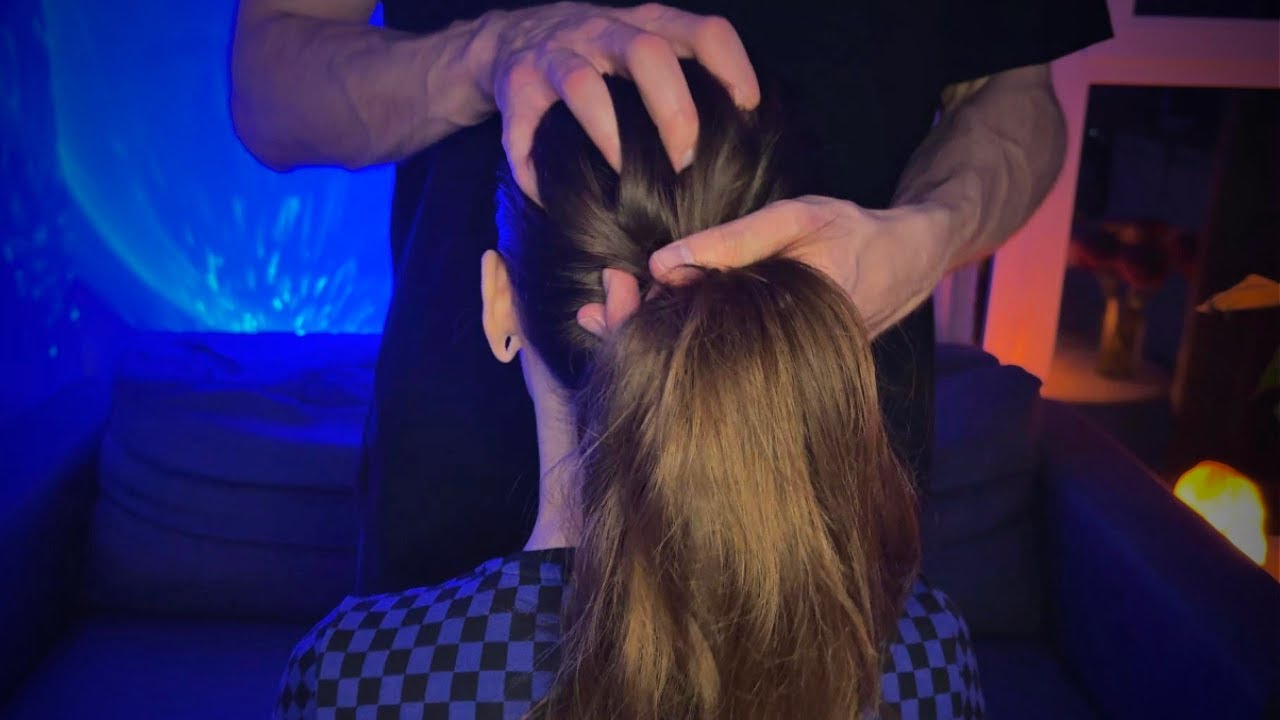 ASMR Intense Scalp Scratching & Gentle Head Massage for Deep Sleep 💆‍♀️ (No Talking)