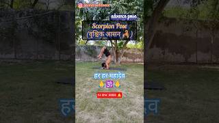 #advance #yogapose #vrishchik #asana #chakrasana #yoga #shorts #ytshorts #vinitraofitness 🕉️💪