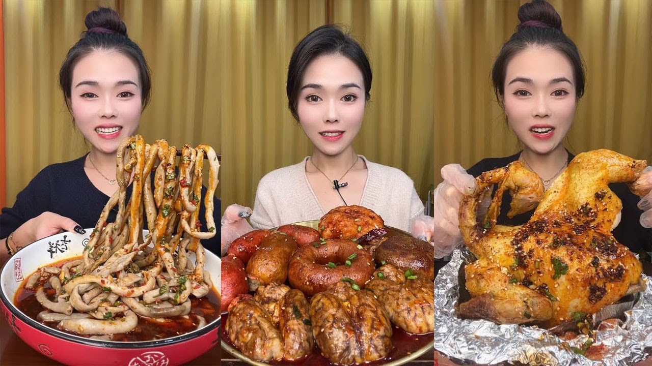 ASMR MUKBANG Pig brain COOKING FOOD EATING SHOW @KIKI FOOD - YouTube