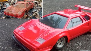 "Restoring a Lamborghini Countach 1974 RC Car: Epic Transformation!"