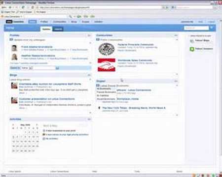 Lotus Connections Home Page