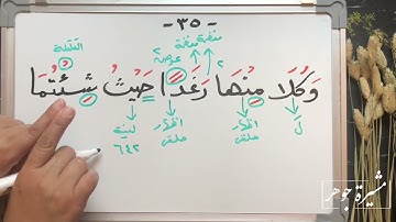 (٢٥) #ختمة_تصحيح_التلاوة ، #سورة_البقرة #الآية ٣٥ ( رغدًا حيث )