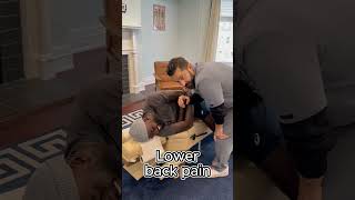 Lower back adjustments can help with lower back pain and can help improve mobility.