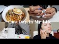 One Day In My Life：早晚的保養流程、豬肉炒泡菜、練習自己做光療、平凡的休息日子｜tang_ful