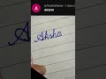 How to write the alphabet AtoZ in cursive writing.Handwriting practice #cursivehandwriting our name