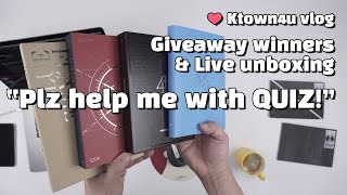 Giveaway winners & 🔴 Live unboxing [vlog 20191126]