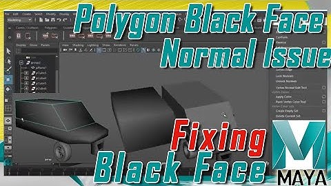 Polygon Black Face Problem in MAYA | Fixing Black Face Normals | Fixing Normals  in Autodesk MAYA