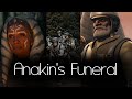 Captain rex takes part in the battle of endor and attends anakin skywalkers funeral with ahsoka