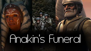 Captain Rex takes part in The Battle of Endor and attends Anakin Skywalker's Funeral with Ahsoka