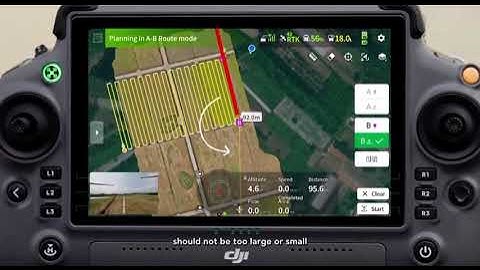 DJI Agras T100 Tutorial: How to Use A-B Operation Mode (FAA Part 107, FAA Part 137) 