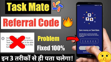 Task Mate Invitation Code | Task Mate Referral Code | New Code