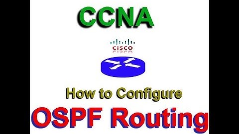 How to configure OSPF routing in Packet Tracer - CCNA, CCNP