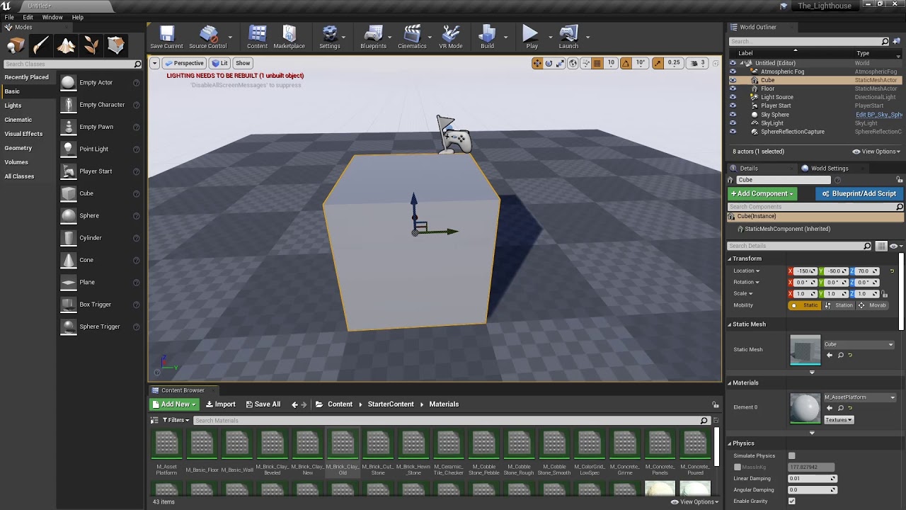 Unreal Engine 4 Basic Materials Tutorial Overview - YouTube