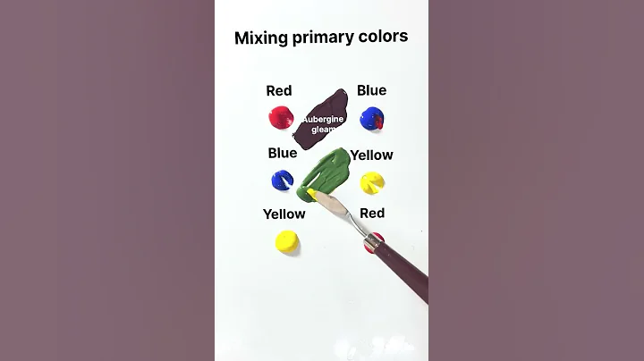 Making secondary colors from primary ones! Satisfying asmr color mixing #colormixing  #colors #asmr