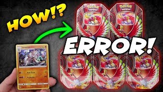 Shattered Holos in a BOOSTER PACK!? ERROR Pokemon Card Tin!