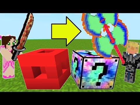 Minecraft Roblox Vs Mixed Lucky Block Challenge Modded Mini - lucky blocks yt roblox