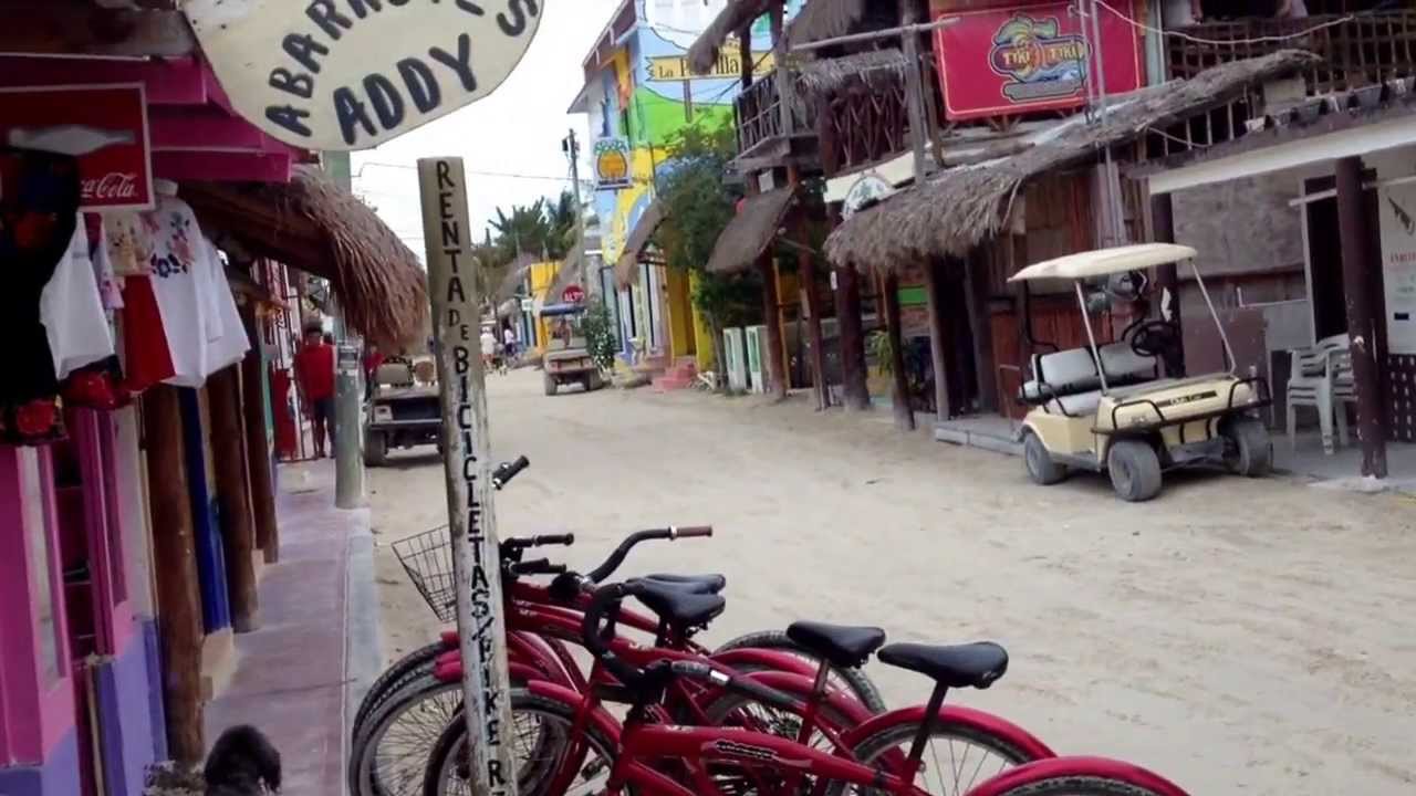 Downtown Isla Holbox in Mexico. January 2013 YouTube