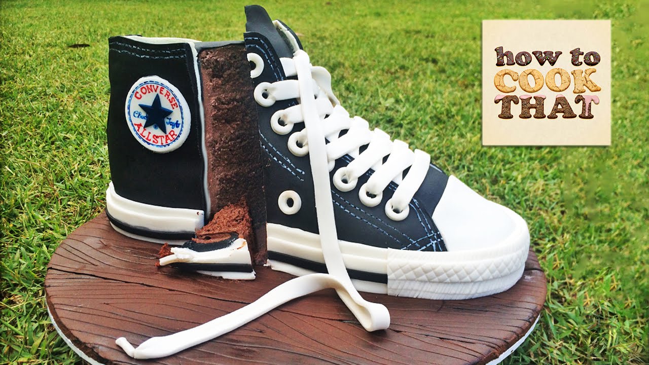 CONVERSE SHOE CAKE TUTORIAL How To Cook That Ann Reardon - YouTube