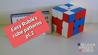 Easy Rubik's cube patterns!!! [Part 2]