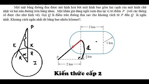 Toán 9-10: Một mặt bằng đường đua được mô hình hoá bởi một hình bao gồm hai cạnh của một hình
