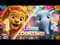 Learn Counting with majical Animals! Must watch kids 🐶🐱🦁🐘 Fun Kids Learning Video