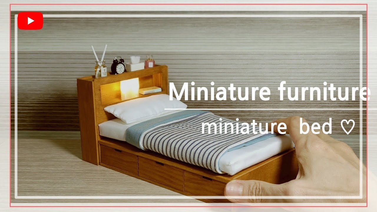 【dollhouse & miniature】💛 미니어쳐 침대 만들기 💛