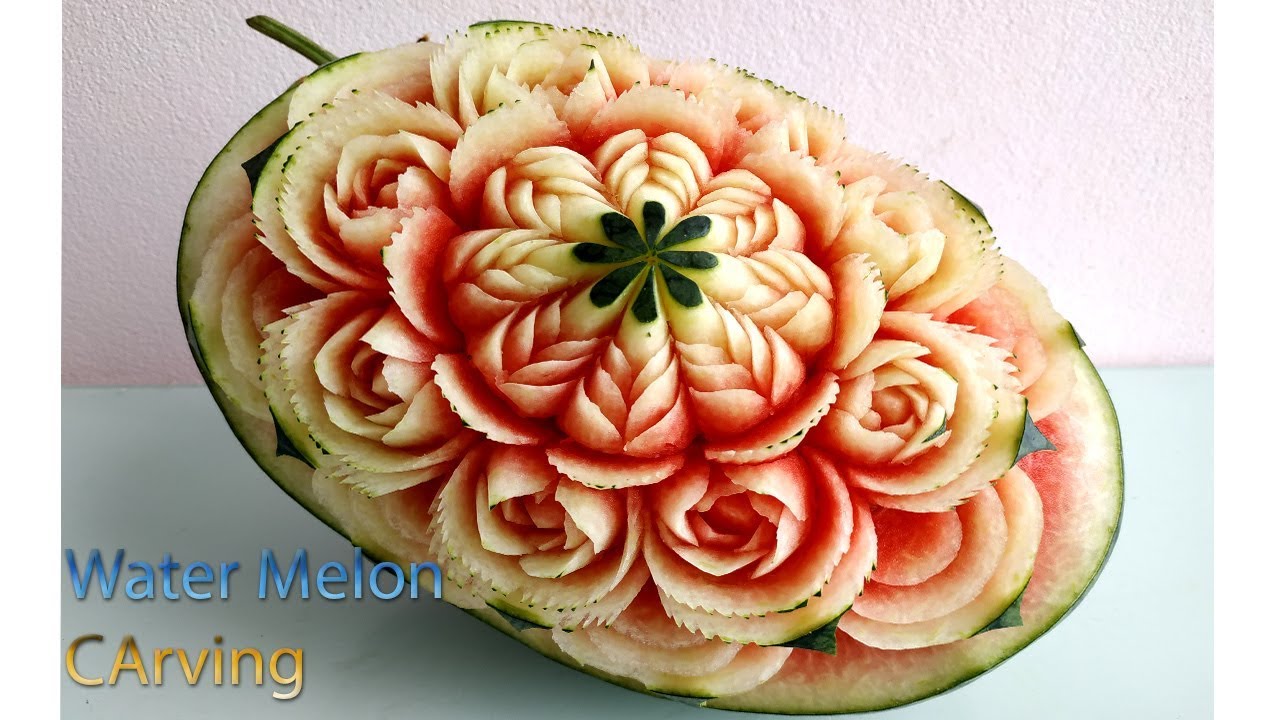 Watermelon new design | carving fruits | By BÀN TAY ĐEN 