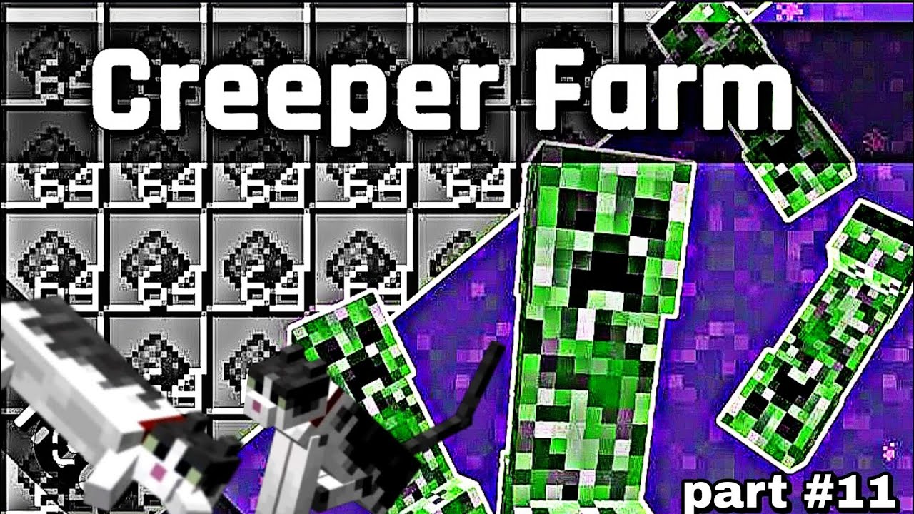 Minecraft survival series part #11 | I build a creeper farm | enjoy the ...