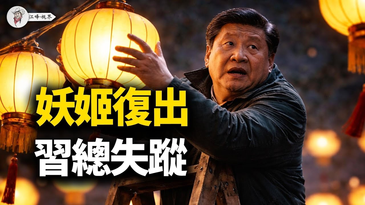 習近平亦莊失踪，彭麗媛遭遇打臉；胡春華復出政治局；黃燈籠滿街，北京困獸猶鬥！【江峰視界20260210第303期】