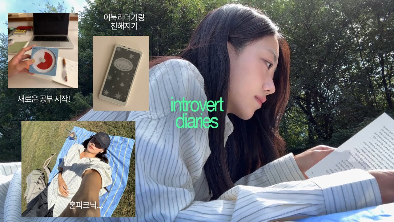 내향형 바쁜 일개미 일상 🐜 마음 가다듬고 다시 공부 시작 & 혼자 피크닉 총총 떠나고, 카페 가는 하루들 모음 🛋️