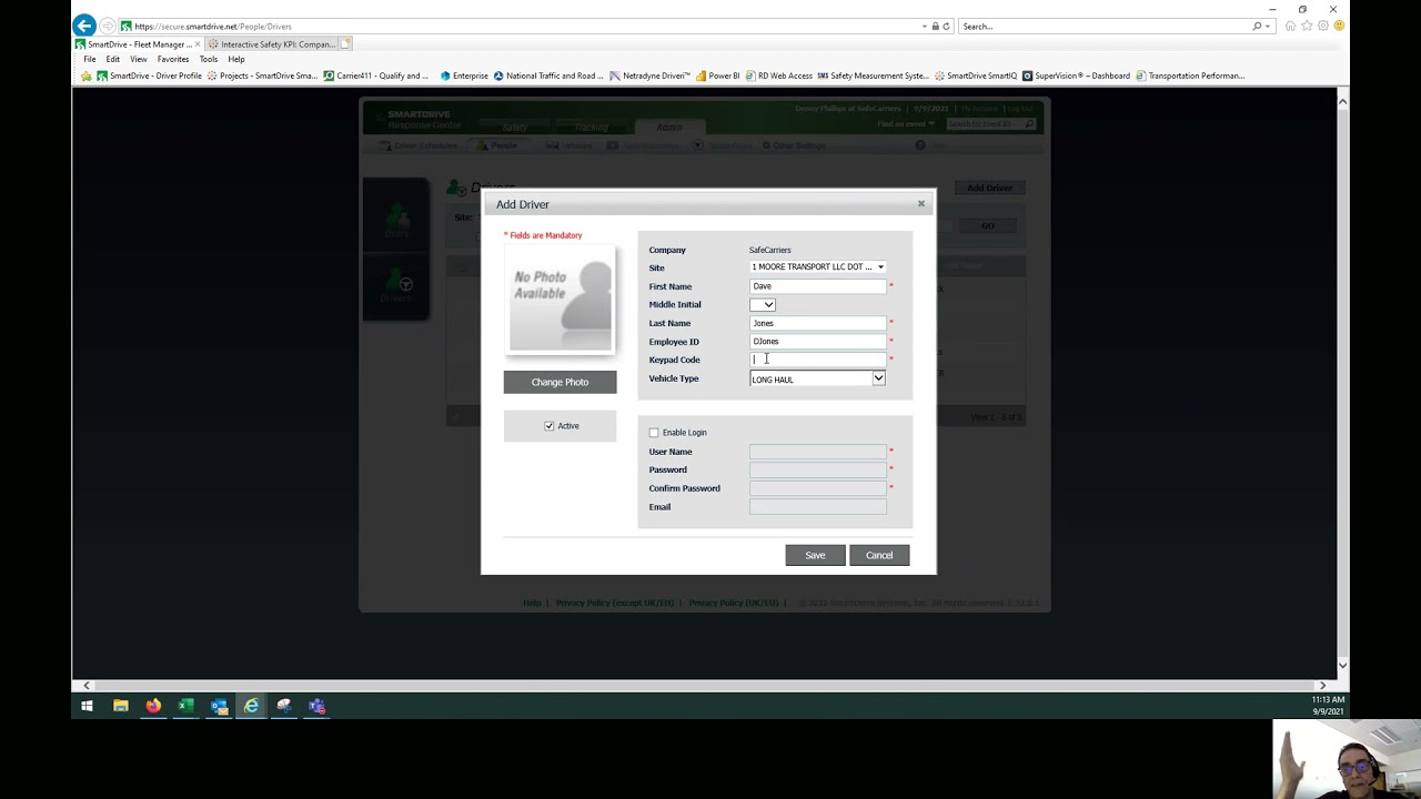 Adding and assigning a driver to SD