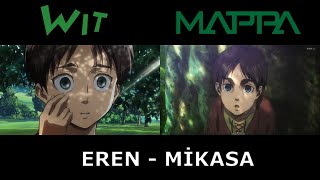 Mappa vs Wit - Attack On Titan Season 4 Part 3 Scenes