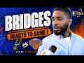 Mikal Bridges reacts after game 1 of NBA Finals
