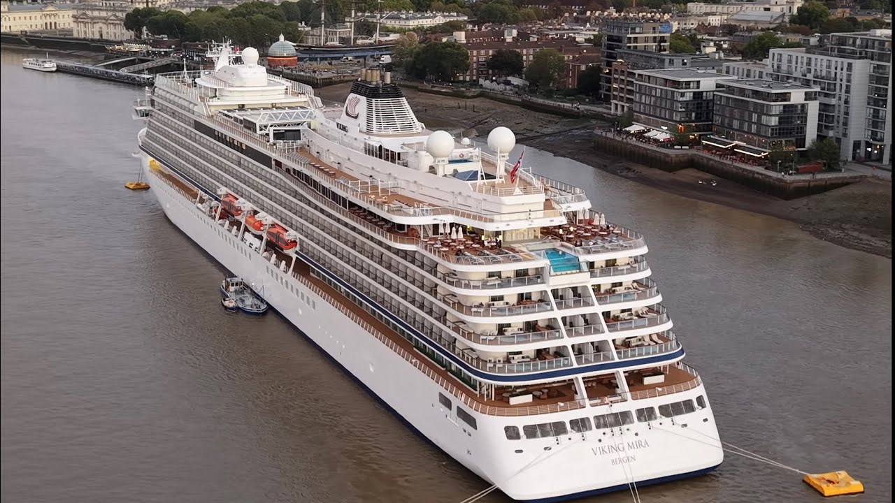 🇳🇴Viking MIRA docked at London🇬🇧, Greenwich, 26/09/2026, 18:27 BST