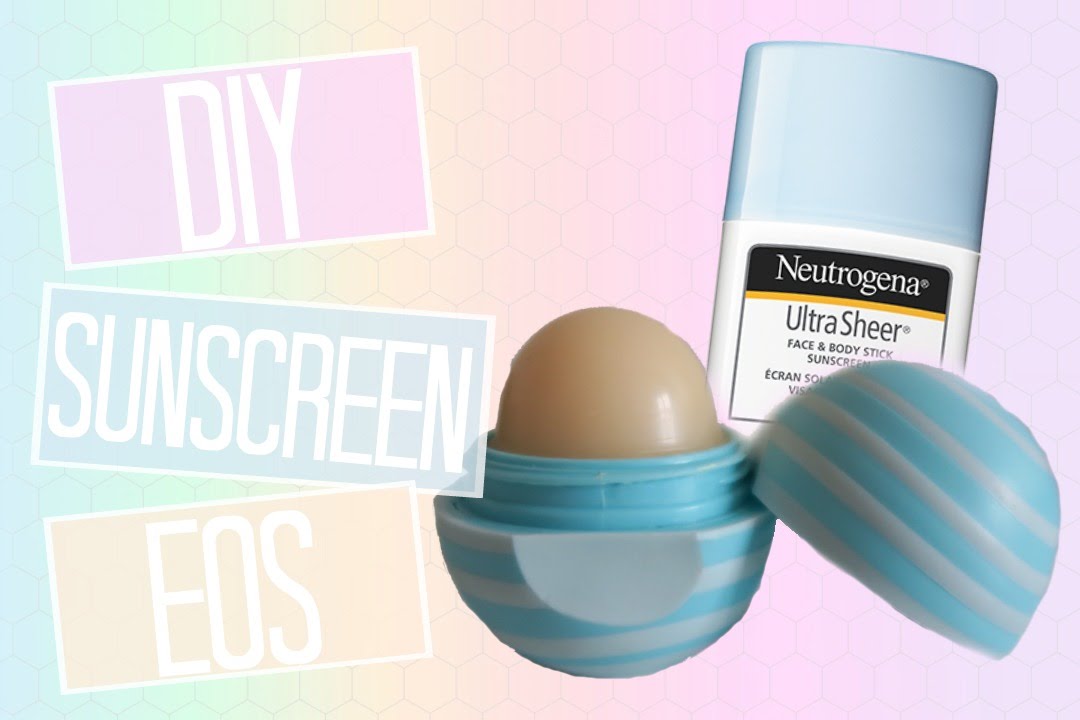 DIY EOS lip balm Sunscreen pastella28 YouTube