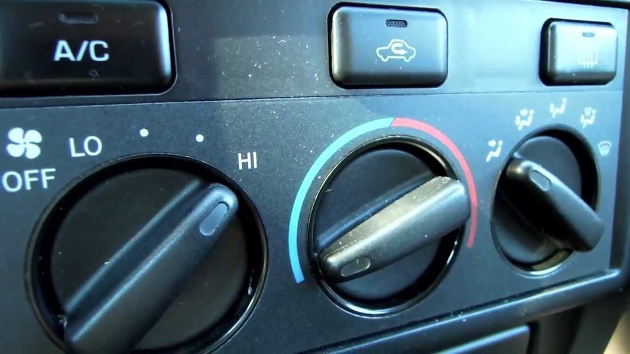 Car aircon only works on highest fan setting