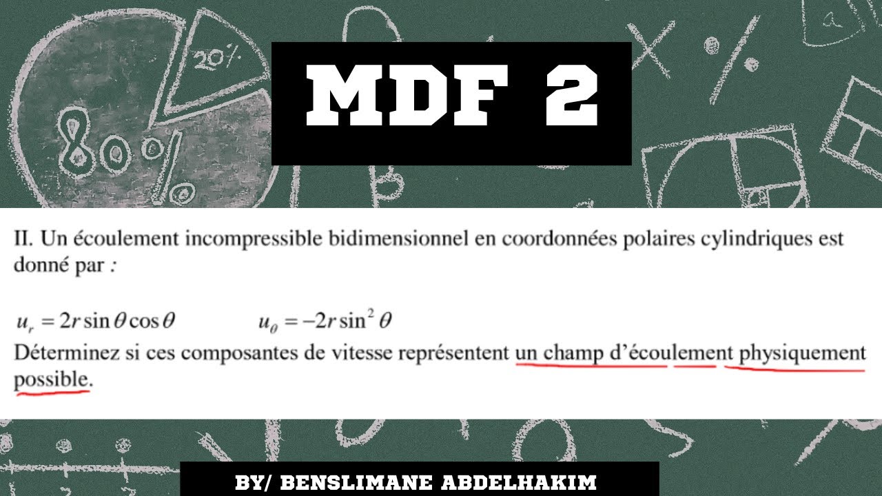 MDF2 L3 Energétique (Exo 1 série 3 partie 2): Cinématique des fluides Equation de continuité
