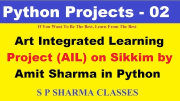 Art Integrated Learning Project on Sikkim by Amit Sharma in Python
