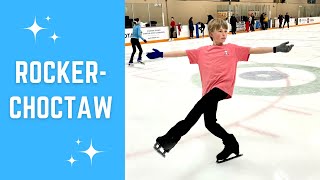 Figure skating. Rocker/Choctaw sequence (Step by step guide).