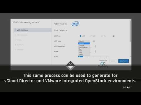 VNF Onboarding Wizard - VMware, Intel, Cloudify Co-Innovation Project