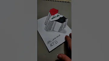 خارطة العراق ثلاثي الابعاد Iraqi Map 3D Shorts رسم Fyp 