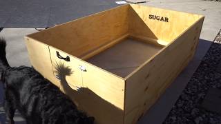 How to build make a puppy whelping box DIY