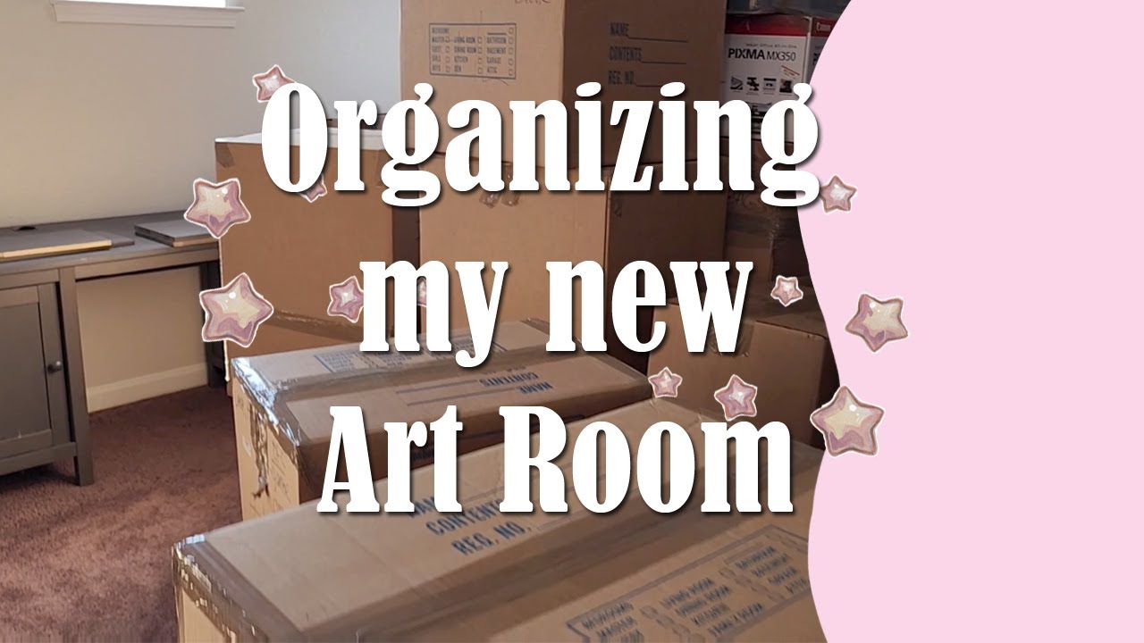 Illustration of Organized Artistic Office Space