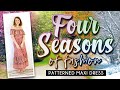 Four seasons of fashion patterned maxi dress