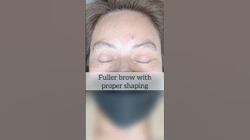 Fuller #brow with #browshaping #browtips #browexpert #beforeandafter #browartist #fullbrows #shorts