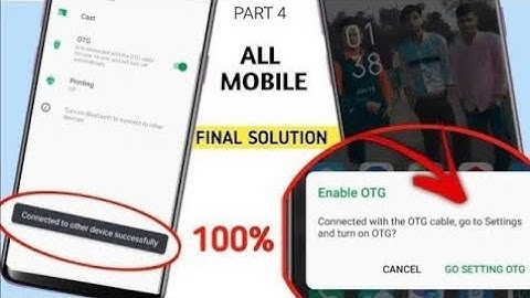 Go To Setting Enable OTG Problem Tecno Phone | Connected To Others Device Successfully Problem.