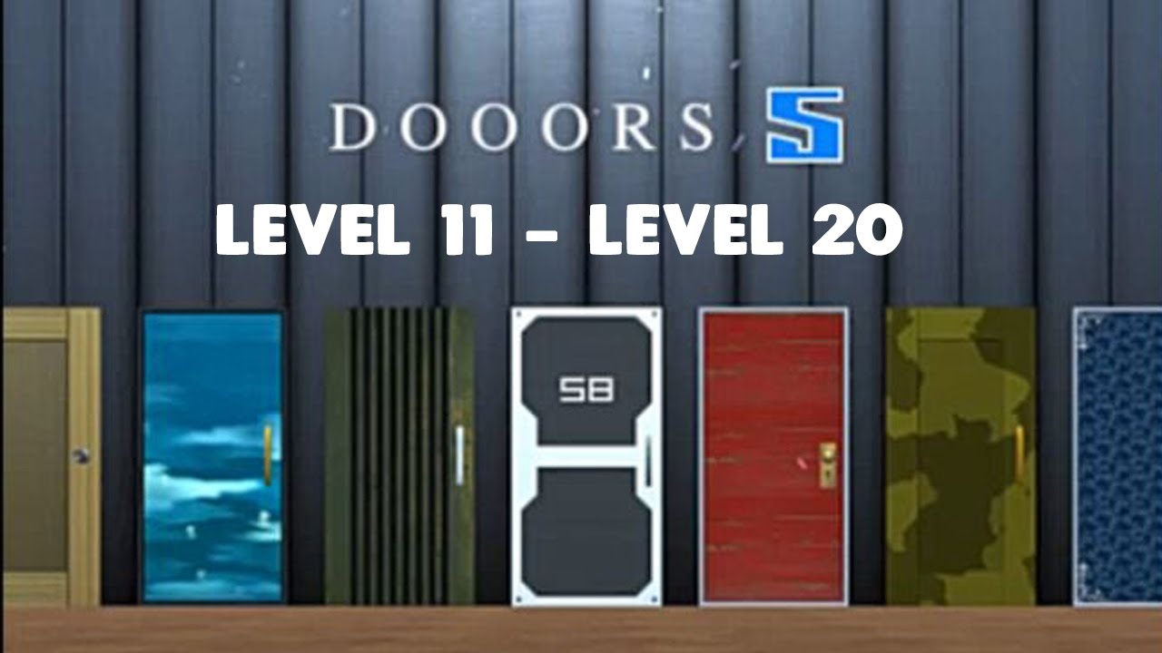 Dooors 5 Level 11 12 13 14 15 16 17 18 19 Walkthrough Youtube