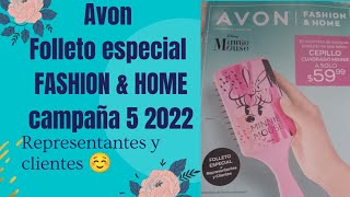 AVON folleto especial FASHION & HOME campaña 5 2022 🌺#avon #catalogosofertas #compras #cosmeticos