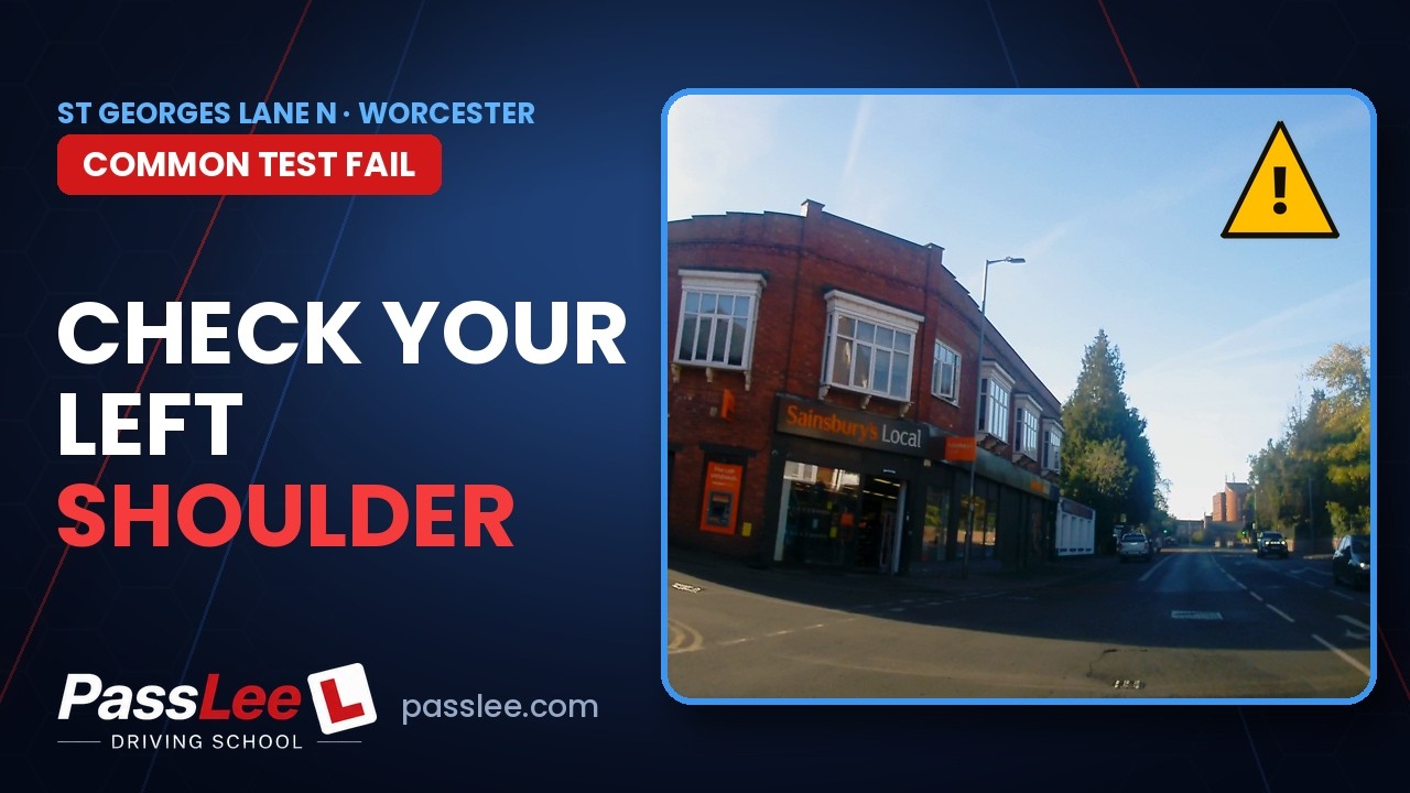 St George's Lane North - Worcester driving test junction