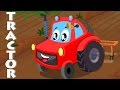 Little red car | tractor song | car songs for children